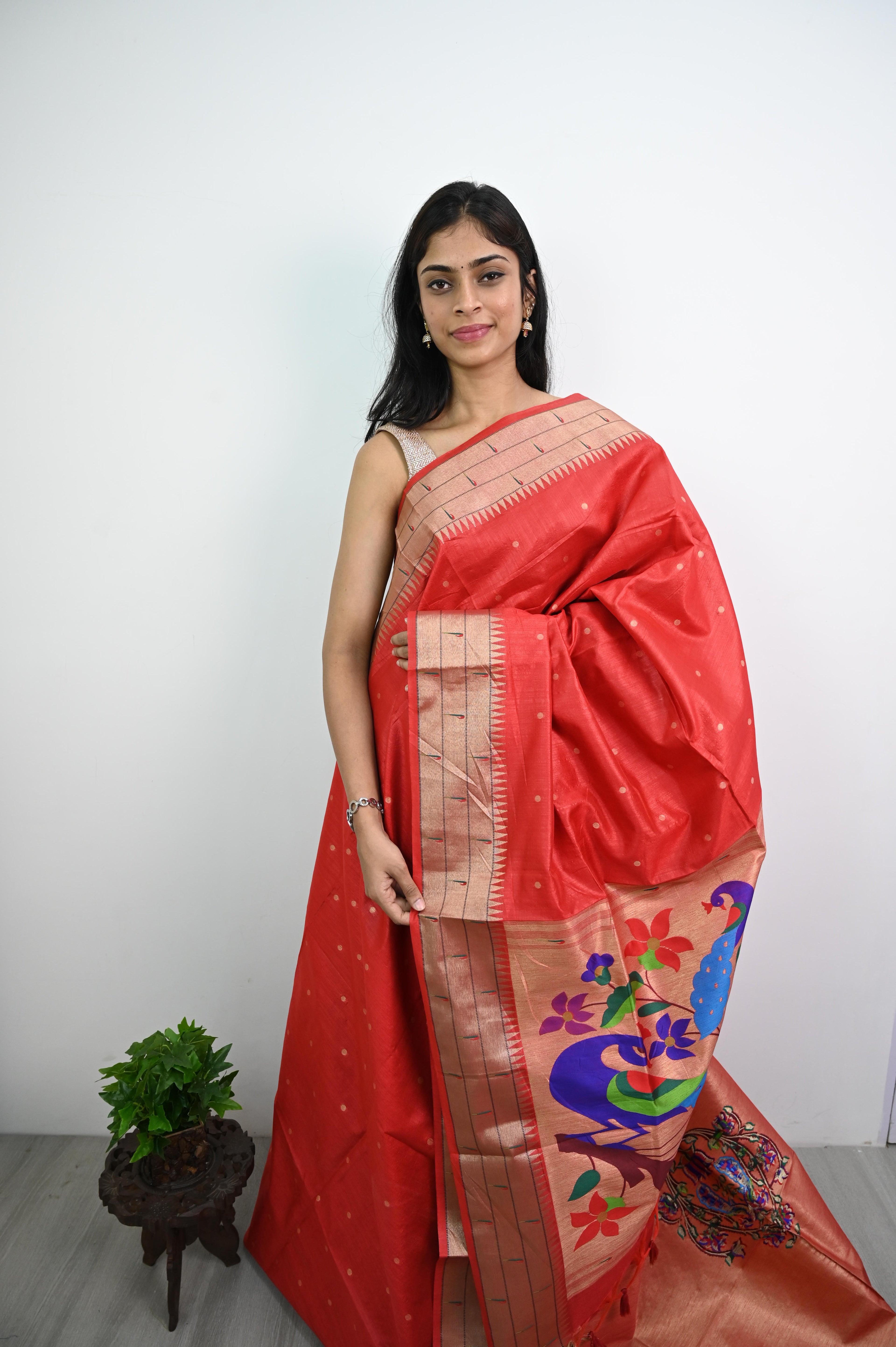 Paithani Tussar Silk