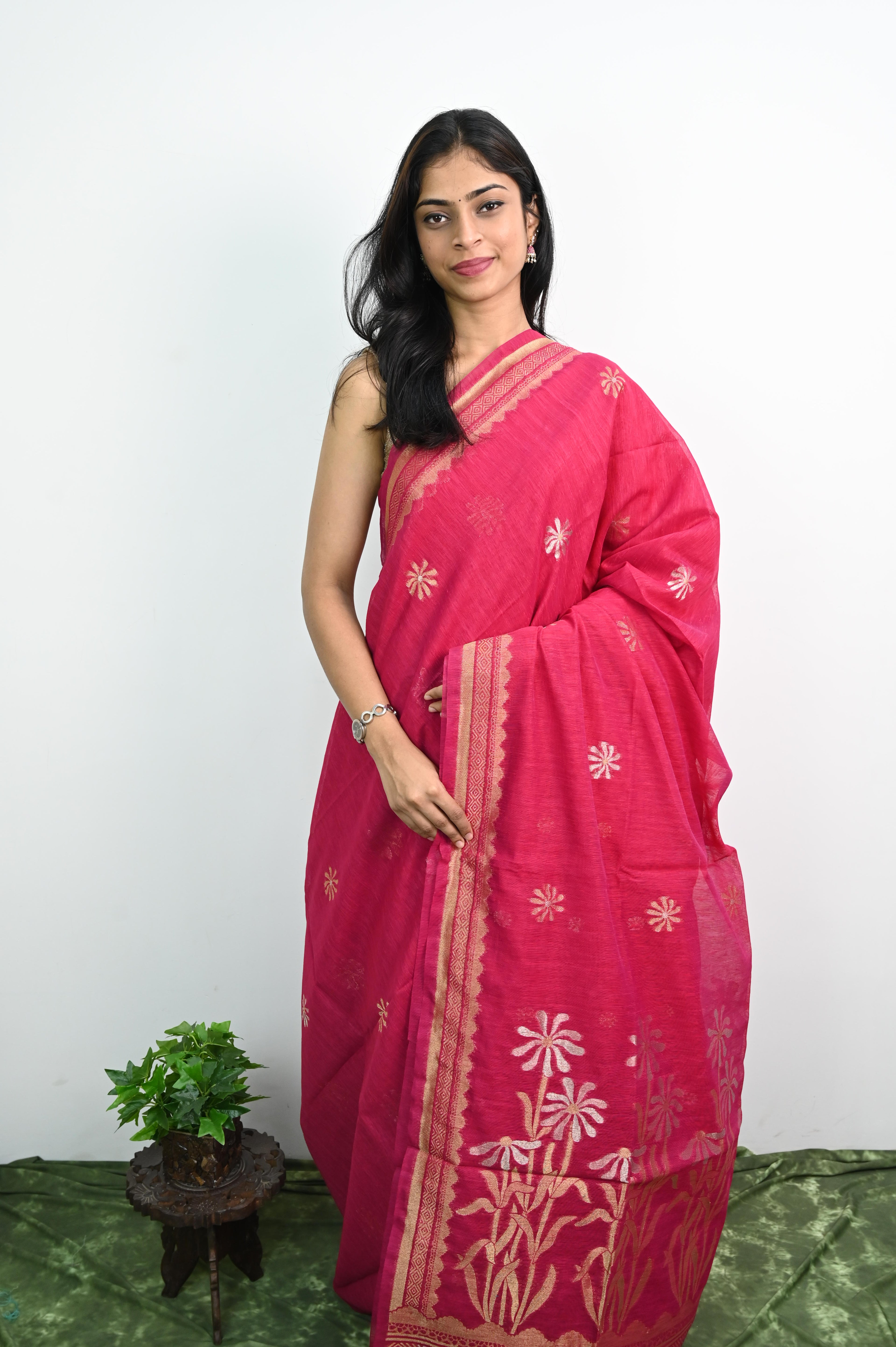 Khadi Jamdani Sarees