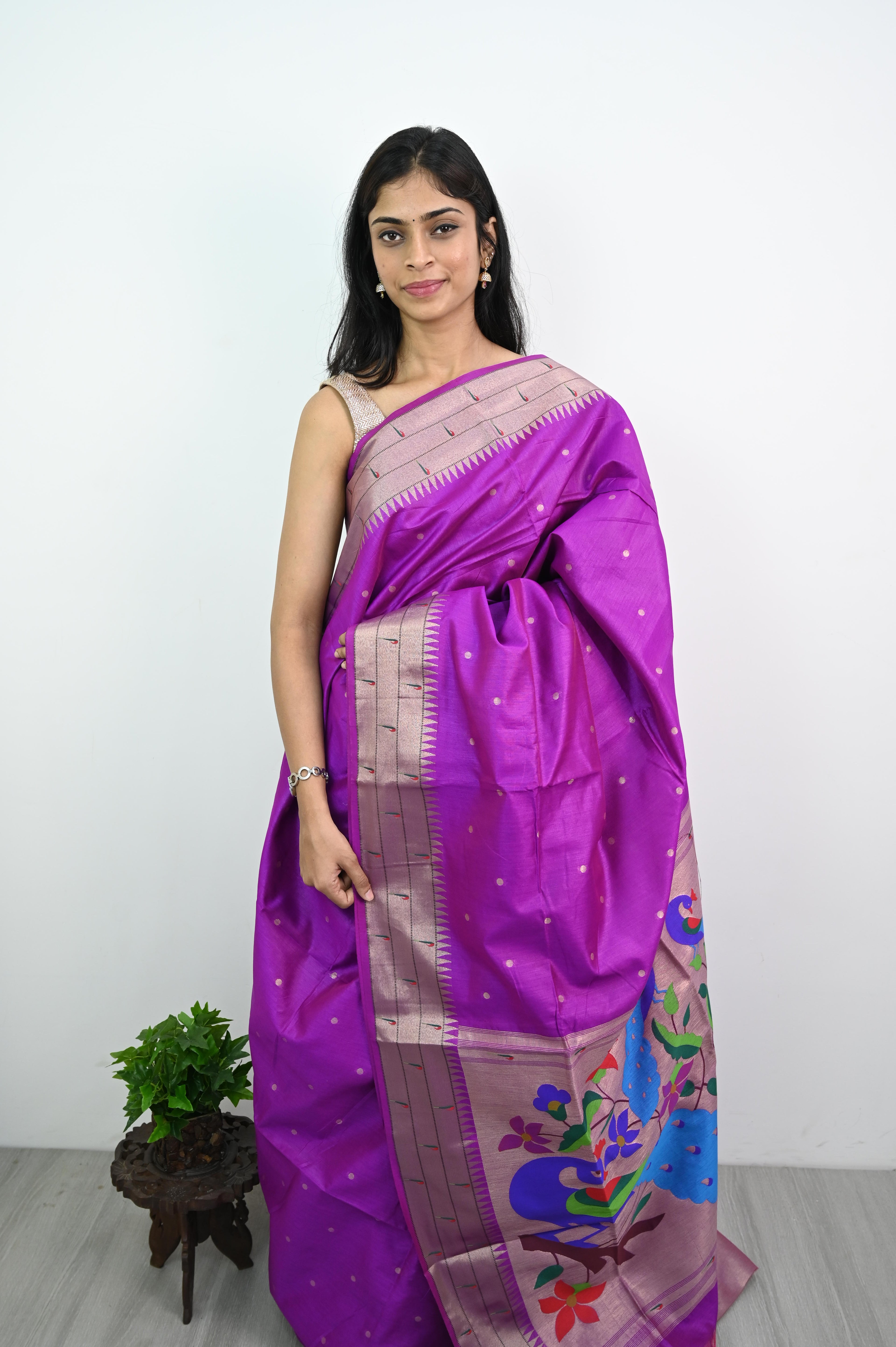 Paithani Tussar Silk