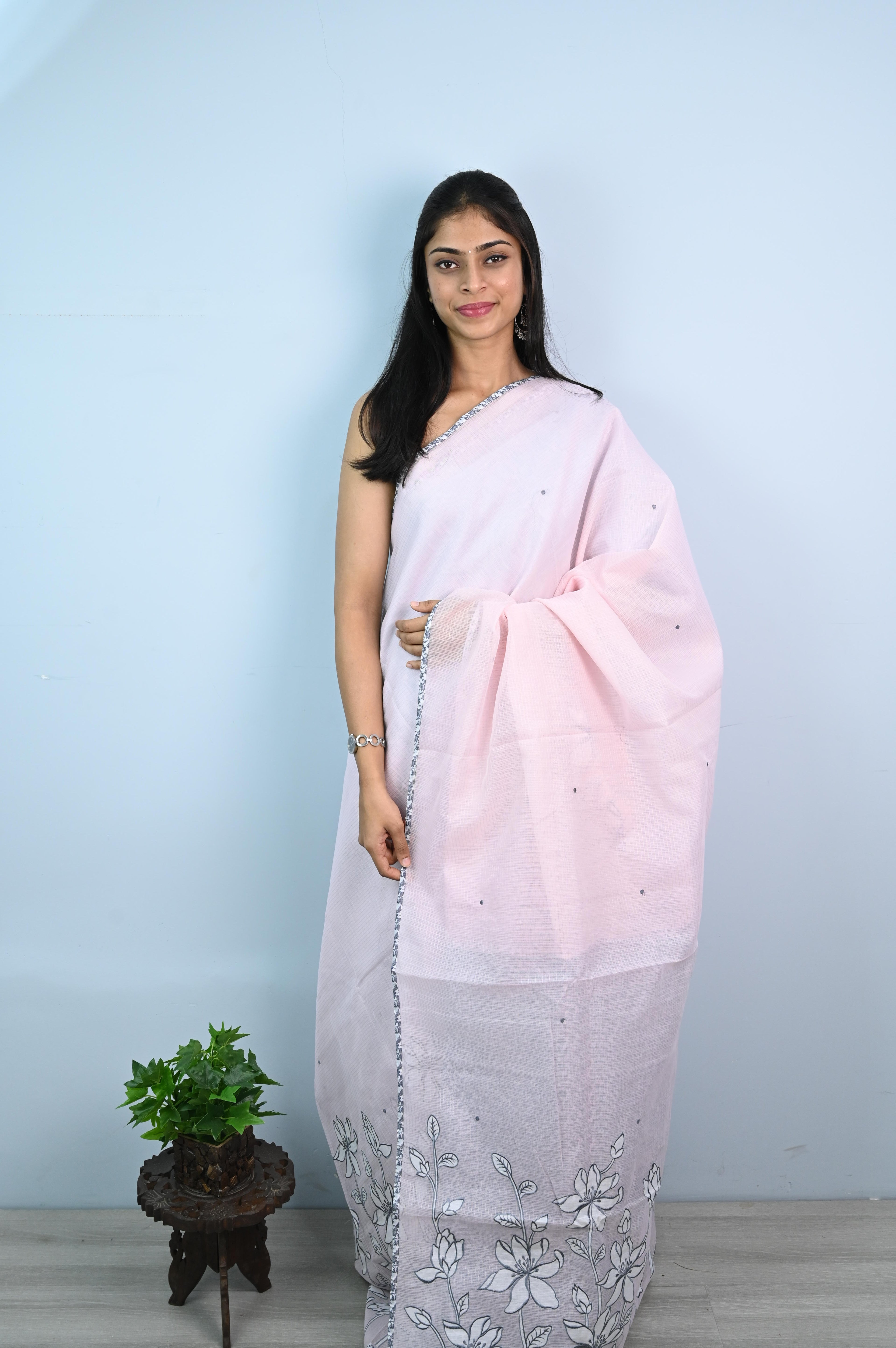 Kota Silk Saree with Applique