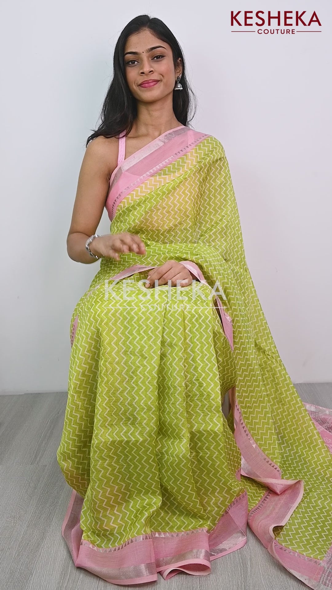Pure Handloom Mangalagiri Silk Sarees