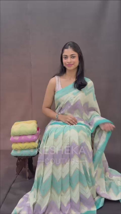Tussar Georgette Saree
