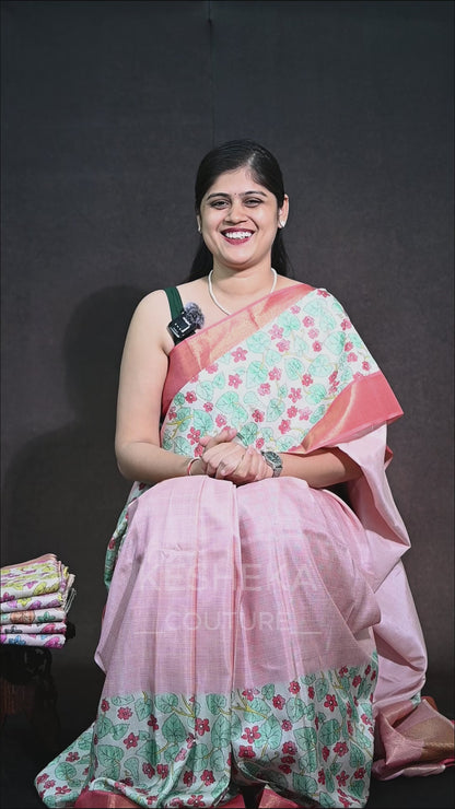 Korea Tussar Silk Sarees