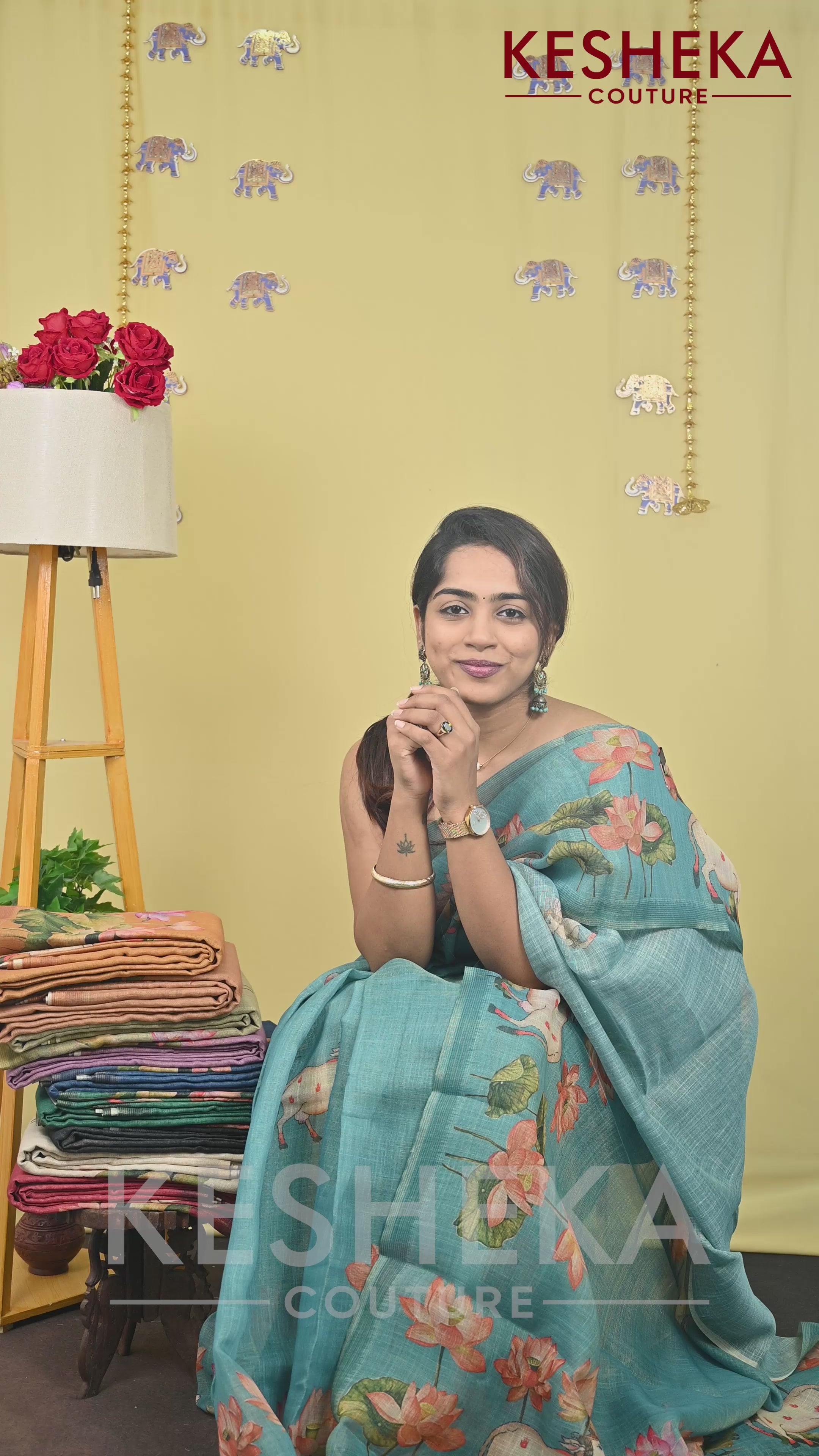 Linen Tissue Saree