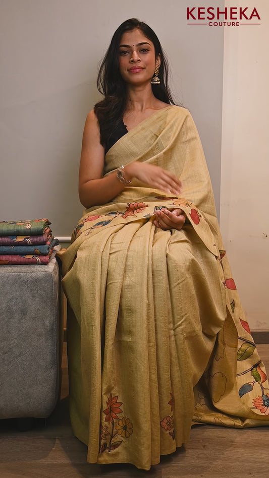 Matka Tussar Sarees