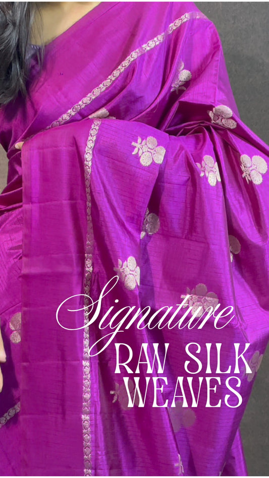 Raw Silk Saree Weaving