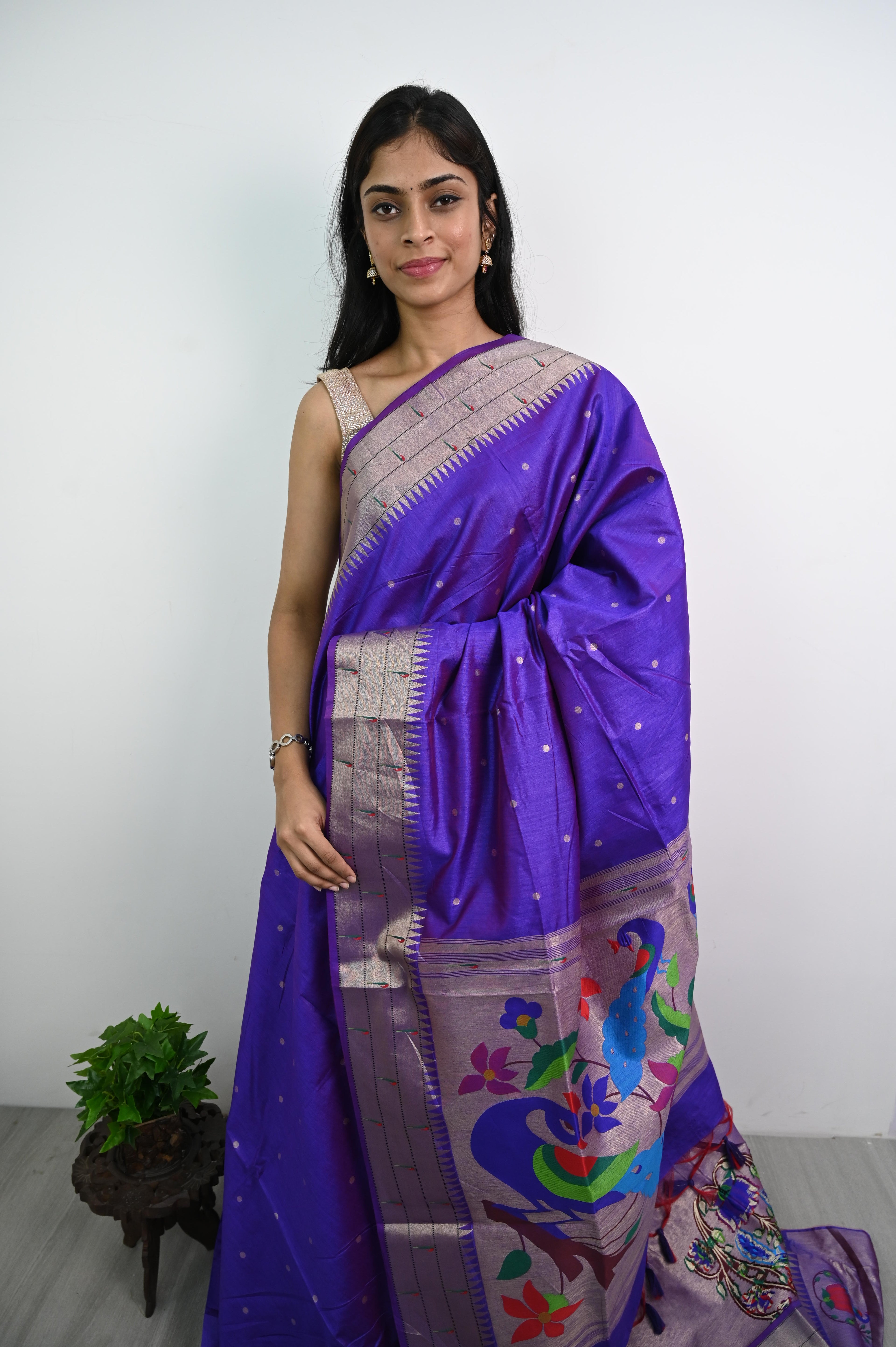 Paithani Tussar Silk