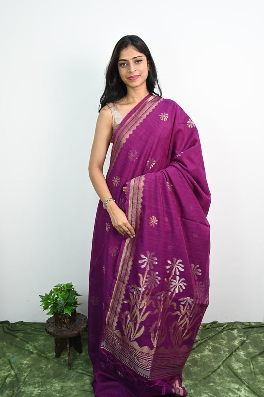 Khadi Jamdani Sarees