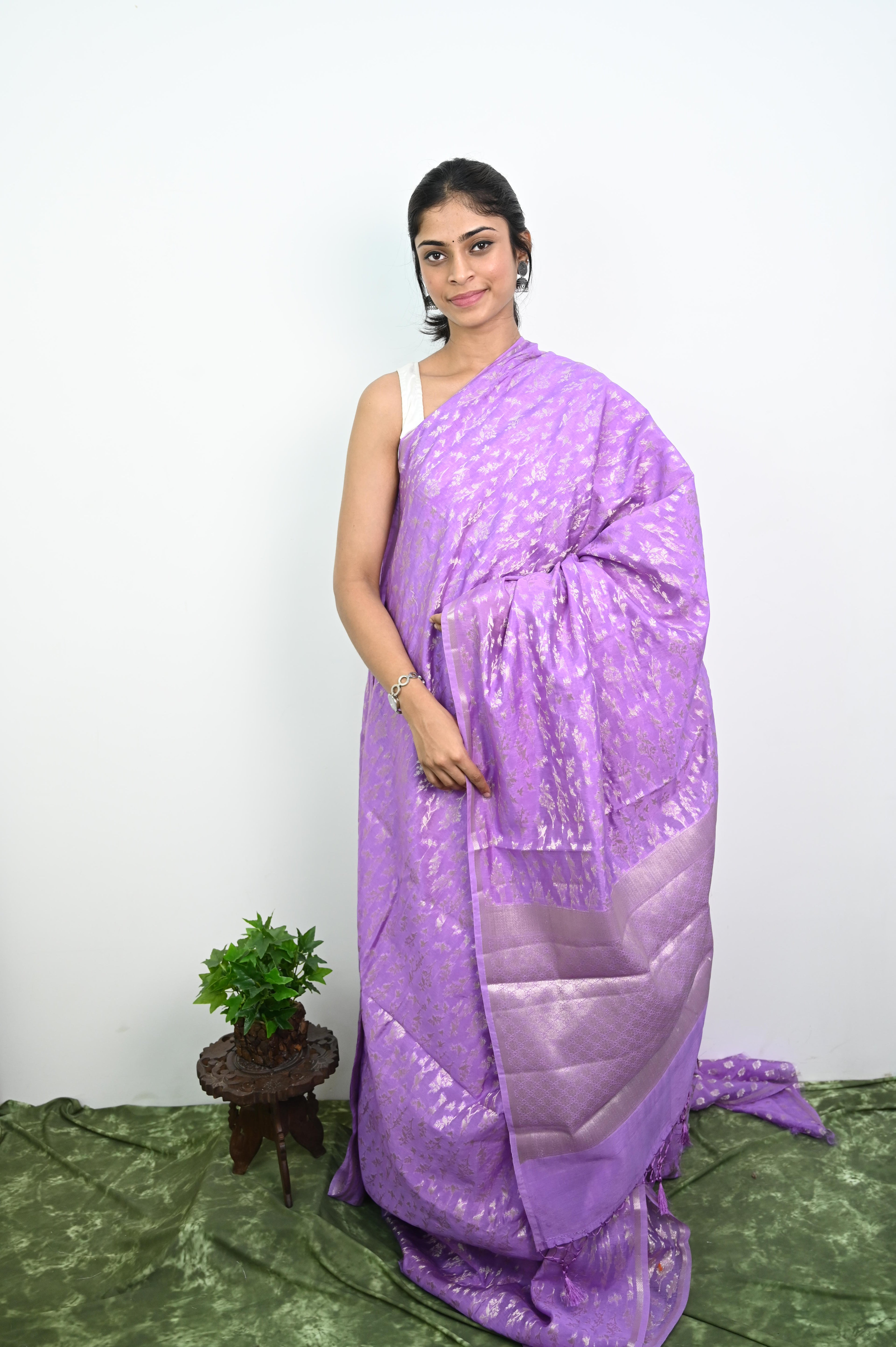 Banarasi Chanderi Silk Saree