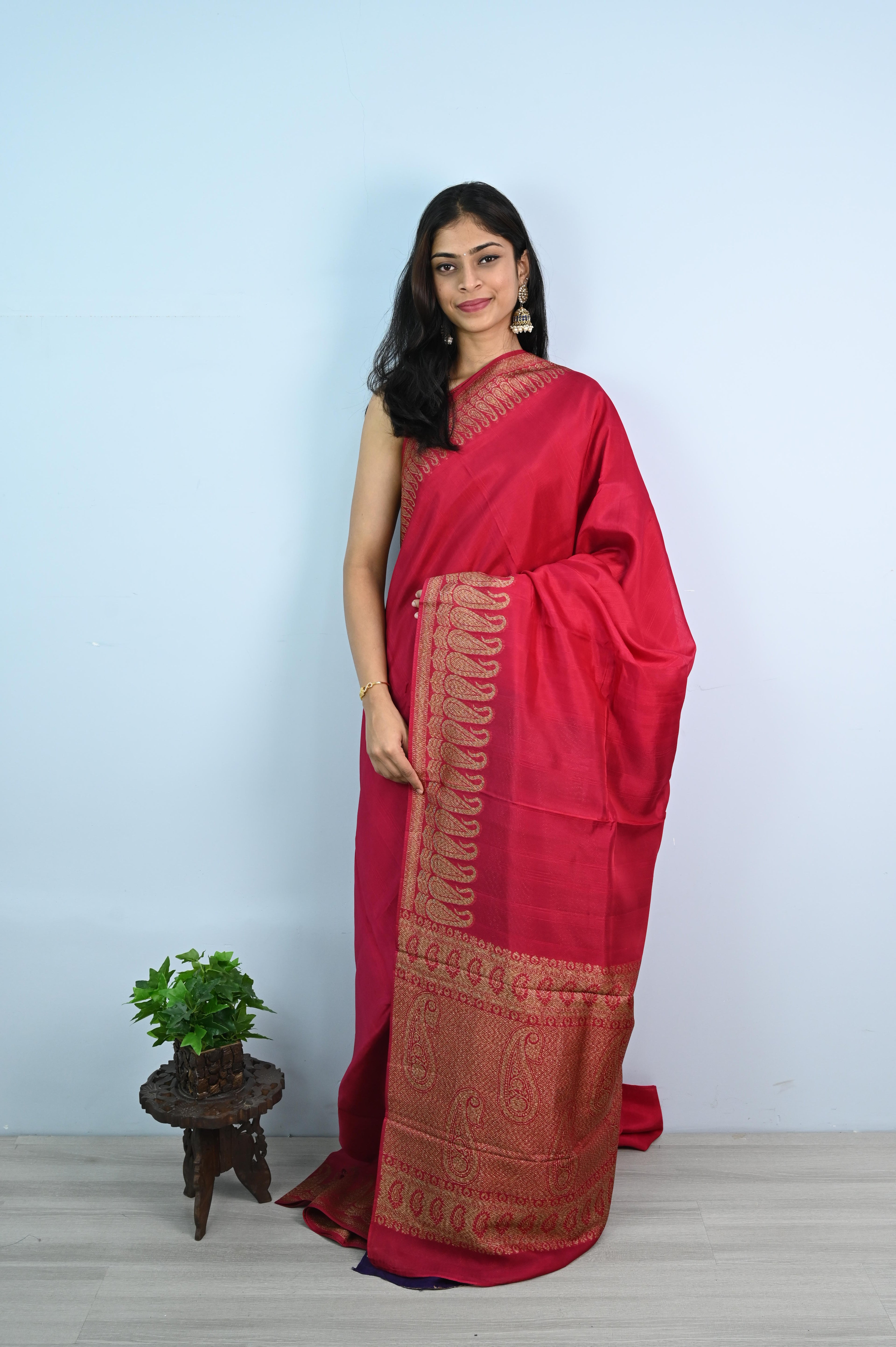 Tussar Georgette Silk Saree