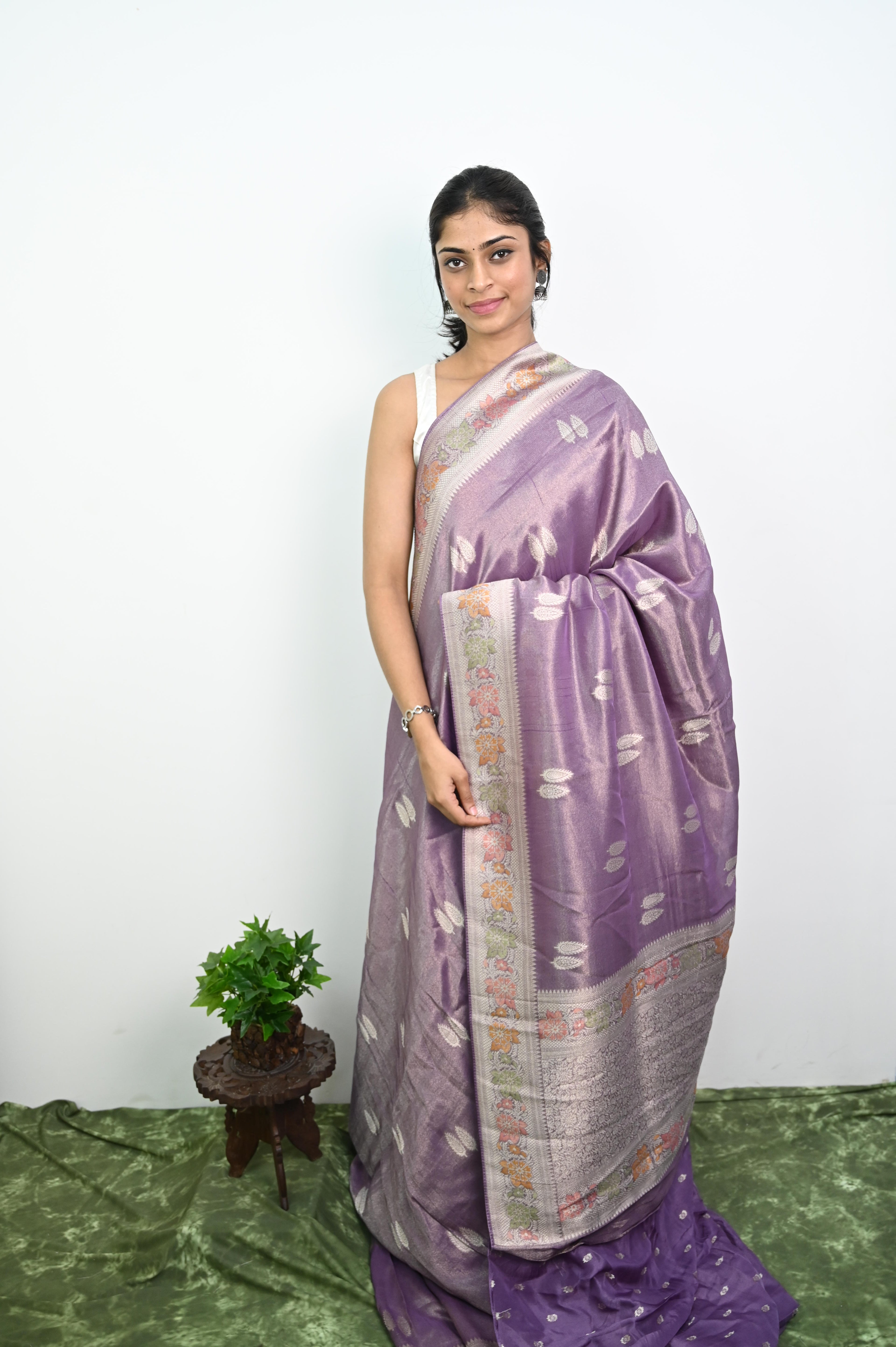 Tussar Georgette Silk Saree