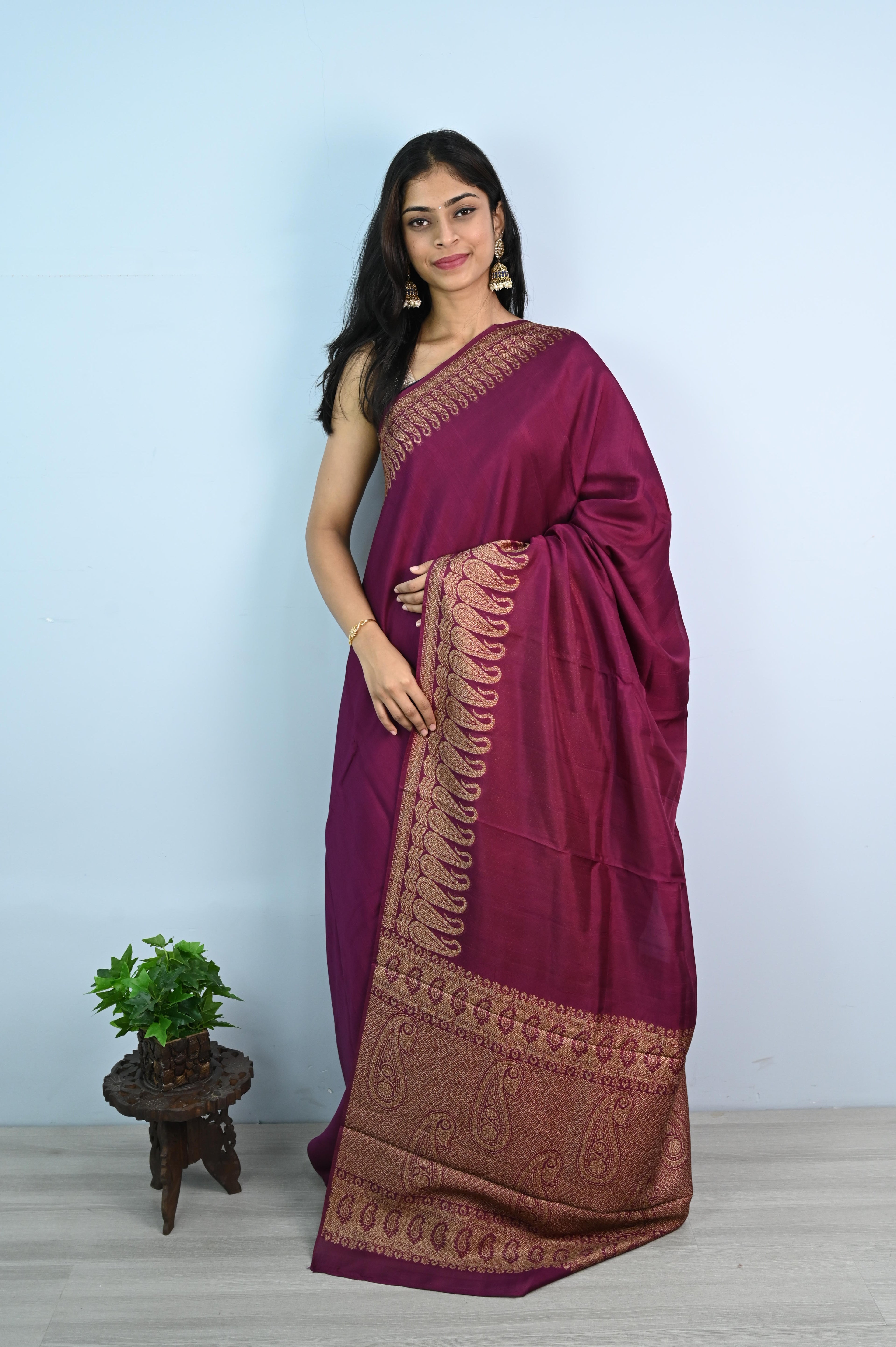 Tussar Georgette Silk Saree